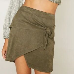 Sage the Label Olive Tie Skirt